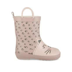 Bottes De Pluie ROSE Fille Motif Animal A Enfiler