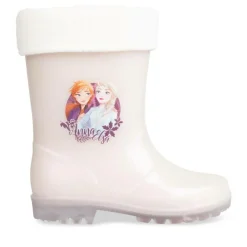 Bottes De Pluie ROSE Fille Motif Uni A Enfiler