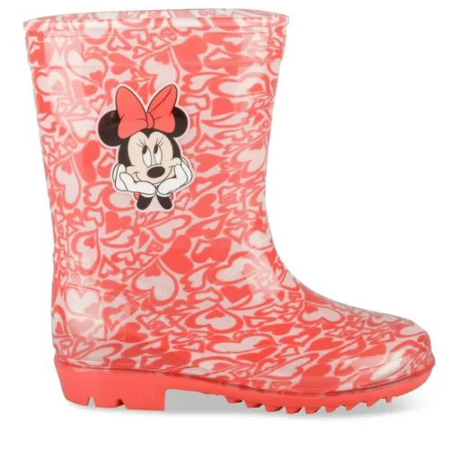 Bottes De Pluie ROSE Fille Motif A Pois A Enfiler