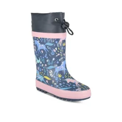 Bottes De Pluie ROSE Fille Motif Licorne A Enfiler