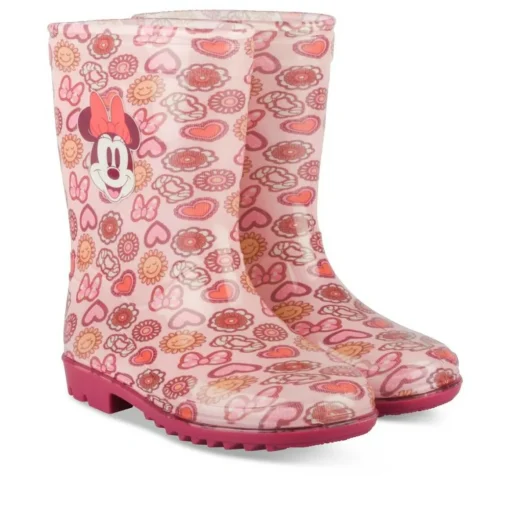 Bottes De Pluie ROSE Fille Motif Multicolore A Enfiler