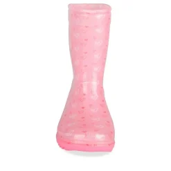 Bottes De Pluie ROSE Fille Motif Uni A Enfiler