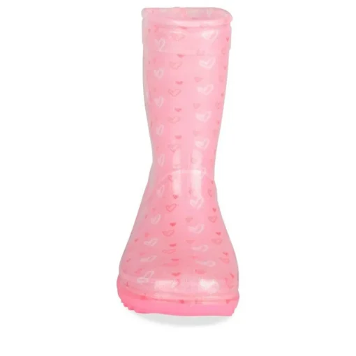 Bottes De Pluie ROSE Fille Motif Uni A Enfiler
