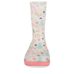 Bottes De Pluie ROSE Fille Motif Animal A Enfiler