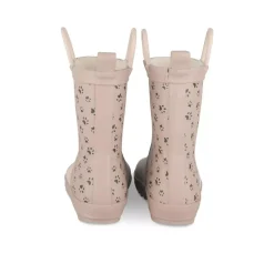 Bottes De Pluie ROSE Fille Motif Animal A Enfiler