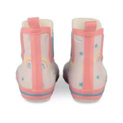 Bottes De Pluie ROSE Fille Motif Licorne A Enfiler