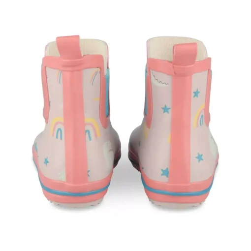 Bottes De Pluie ROSE Fille Motif Licorne A Enfiler