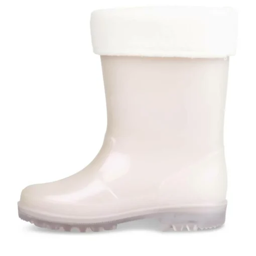 Bottes De Pluie ROSE Fille Motif Uni A Enfiler