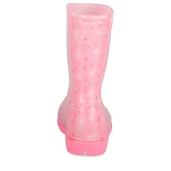 Bottes De Pluie ROSE Fille Motif Uni A Enfiler