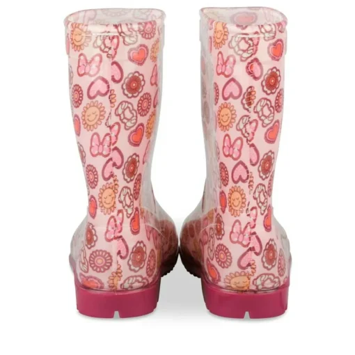 Bottes De Pluie ROSE Fille Motif Multicolore A Enfiler