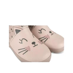 Bottes De Pluie ROSE Fille Motif Animal A Enfiler