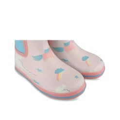 Bottes De Pluie ROSE Fille Motif Licorne A Enfiler