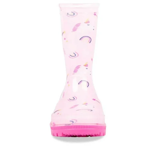 Bottes De Pluie ROSE Fille Motif Licorne A Enfiler