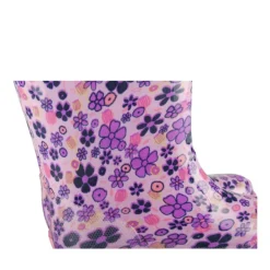 Bottes De Pluie ROSE Fille Motif Fleuri A Enfiler