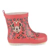 Bottes De Pluie ROUGE Fille Motif Animal A Enfiler