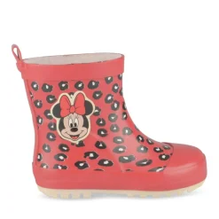 Bottes De Pluie ROUGE Fille Motif Animal A Enfiler