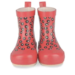 Bottes De Pluie ROUGE Fille Motif Animal A Enfiler
