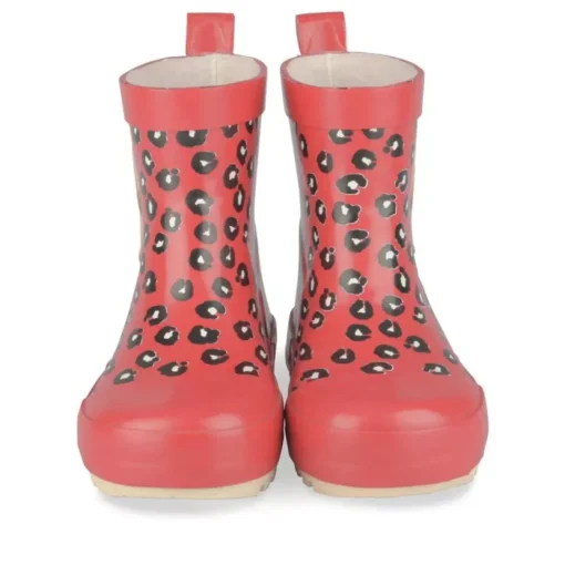 Bottes De Pluie ROUGE Fille Motif Animal A Enfiler