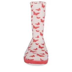 Bottes De Pluie ROUGE Fille Motif Animal A Enfiler