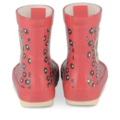 Bottes De Pluie ROUGE Fille Motif Animal A Enfiler