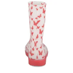 Bottes De Pluie ROUGE Fille Motif Animal A Enfiler