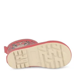 Bottes De Pluie ROUGE Fille Motif Animal A Enfiler