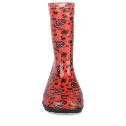 Bottes De Pluie ROUGE Garçon Motif Uni A Enfiler