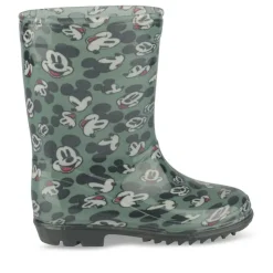 Bottes De Pluie VERT Garçon Motif Uni A Enfiler