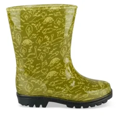 Bottes De Pluie VERT Garçon Motif Dinosaure A Enfiler