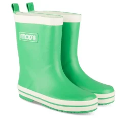 Bottes De Pluie VERT Garçon Motif Uni A Enfiler