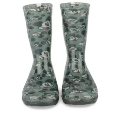 Bottes De Pluie VERT Garçon Motif Uni A Enfiler