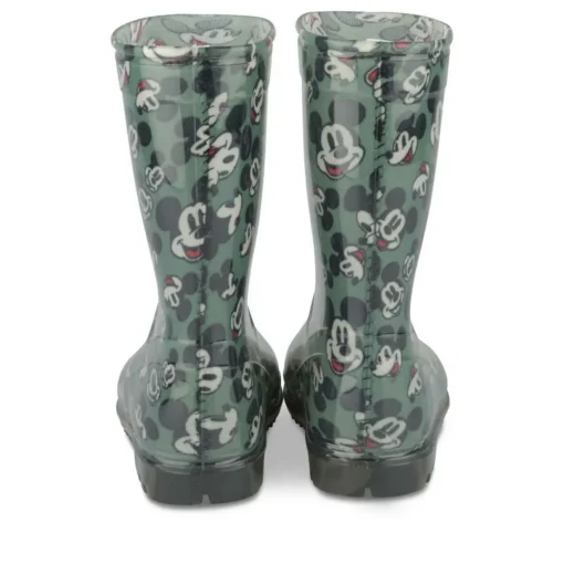 Bottes De Pluie VERT Garçon Motif Uni A Enfiler