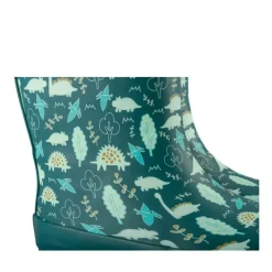 Bottes De Pluie VERT Garçon Motif Dinosaure A Enfiler