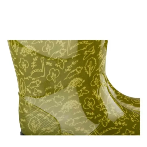 Bottes De Pluie VERT Garçon Motif Dinosaure A Enfiler