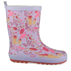 Bottes De Pluie VIOLET Fille Motif Animal A Enfiler