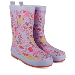 Bottes De Pluie VIOLET Fille Motif Animal A Enfiler