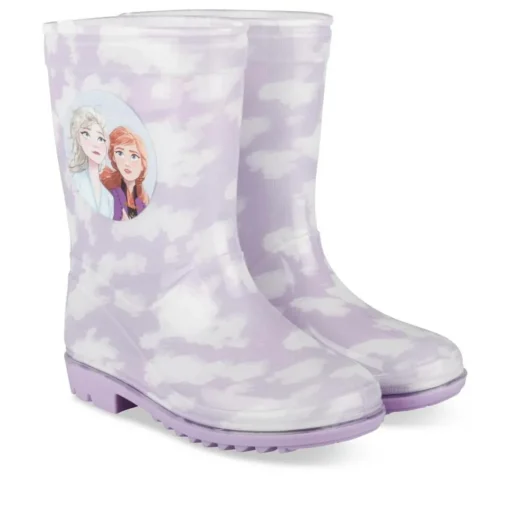 Bottes De Pluie VIOLET Fille Motif Multicolore A Enfiler