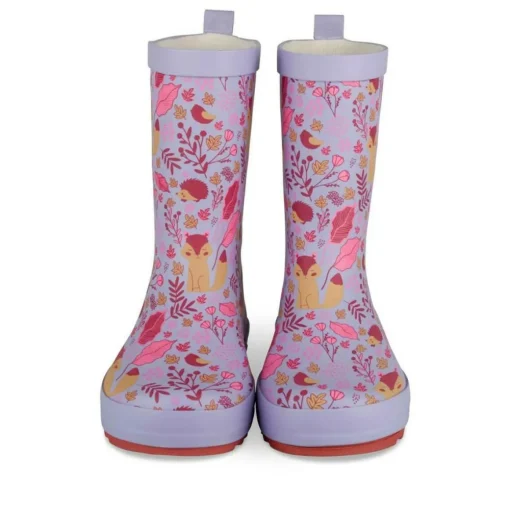 Bottes De Pluie VIOLET Fille Motif Animal A Enfiler