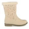 Bottes Fourré BEIGE Fille Motif Uni Fermeture éclair