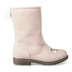 Bottes Fourré BEIGE Fille Motif Uni Fermeture éclair