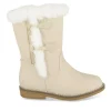 Bottes Fourré BEIGE Fille Motif Coeurs Fermeture éclair