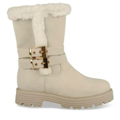 Bottes Fourré BEIGE Fille Motif Fausse Fourrure Fermeture éclair