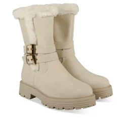 Bottes Fourré BEIGE Fille Motif Fausse Fourrure Fermeture éclair