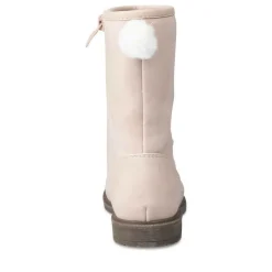 Bottes Fourré BEIGE Fille Motif Uni Fermeture éclair