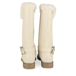 Bottes Fourré BEIGE Fille Motif Fausse Fourrure Fermeture éclair