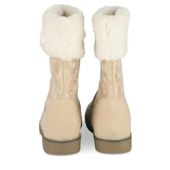 Bottes Fourré BEIGE Fille Motif Etoiles Fermeture éclair