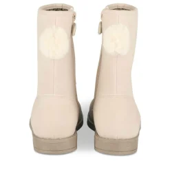 Bottes Fourré BEIGE Fille Motif Animal Fermeture éclair
