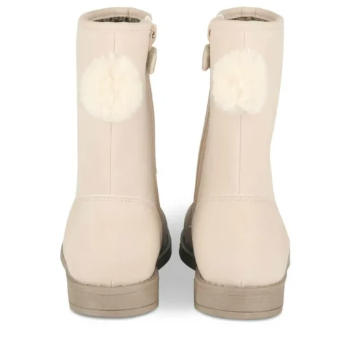 Bottes Fourré BEIGE Fille Motif Animal Fermeture éclair