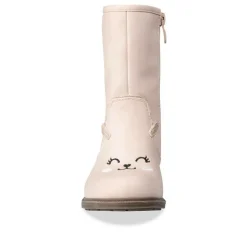 Bottes Fourré BEIGE Fille Motif Uni Fermeture éclair