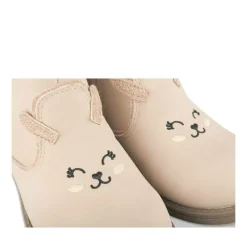 Bottes Fourré BEIGE Fille Motif Animal Fermeture éclair